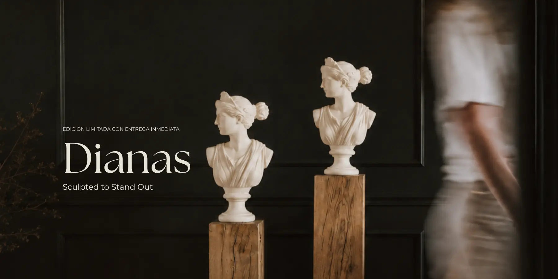 Diana Blanca Figura de vela de cera de soya decorativa escultorica. escultura de vela